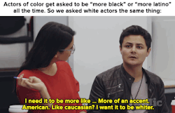 bitterbitchclubpresident:  micdotcom:  Watch: This is how ridiculous it sounds when we portray stereotypes on screen.   here for it 