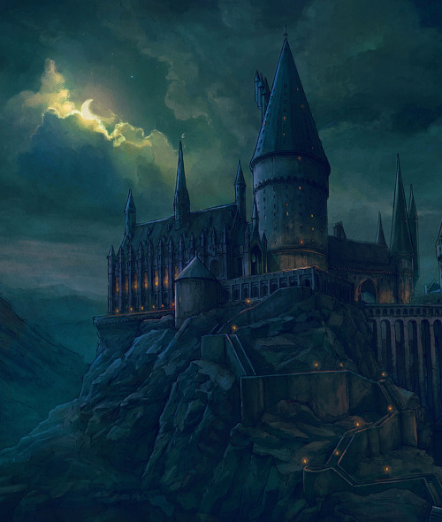 Hogwarts - Harry Potter and the chamber of secrets fanart by Vladislav Panticdetail