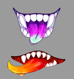 windbite-draws:  monster mouths