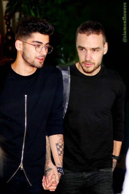 ziamonflowers:We can’t get enough of the Malik-Paynes ! The pair was seen holding hands as they landed at JFK, just months after their common coming-out.
