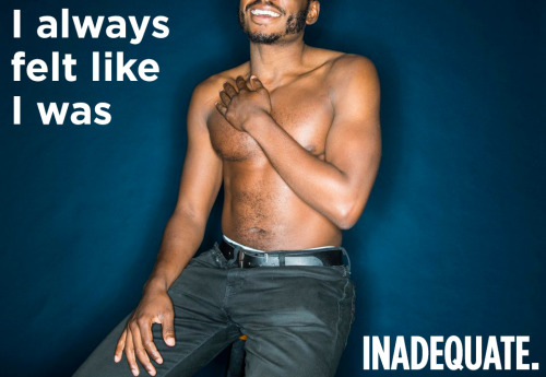 blazeduptequilamonster: huffingtonpost: 19 Men Go Shirtless And Share Their Body Image Struggles The