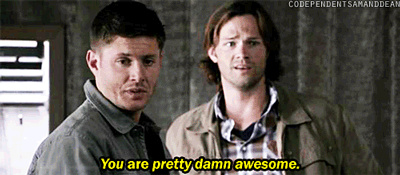codependentsamanddean:  Sam’s still the baby brother who sees his big bro as a badass. 