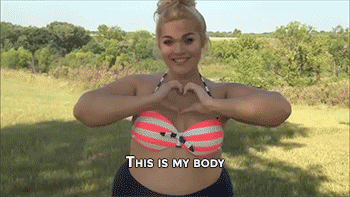 bl-ossomed:  surprisebitch:pls-and-thank: sizvideos:  Video  send this to every person for making fun of other sizes for wearing bikinis  this is so beautiful, this has to be in everybody’s blog  