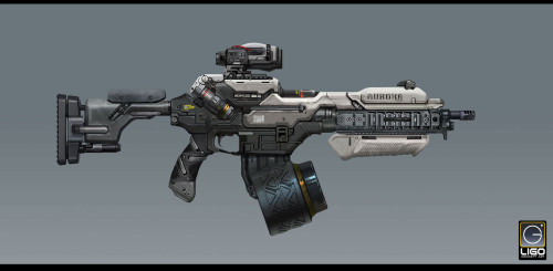 run2damoon:Assault rifle Design for the RISING FIRE -Jay Li