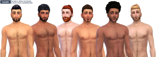Good Looking Lads I was requested to create 6 sims with different ethnicity in nude mode. I hope you