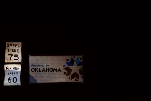 highways-are-liminal-spaces:Driving through the night across OklahomaTaken March 2021