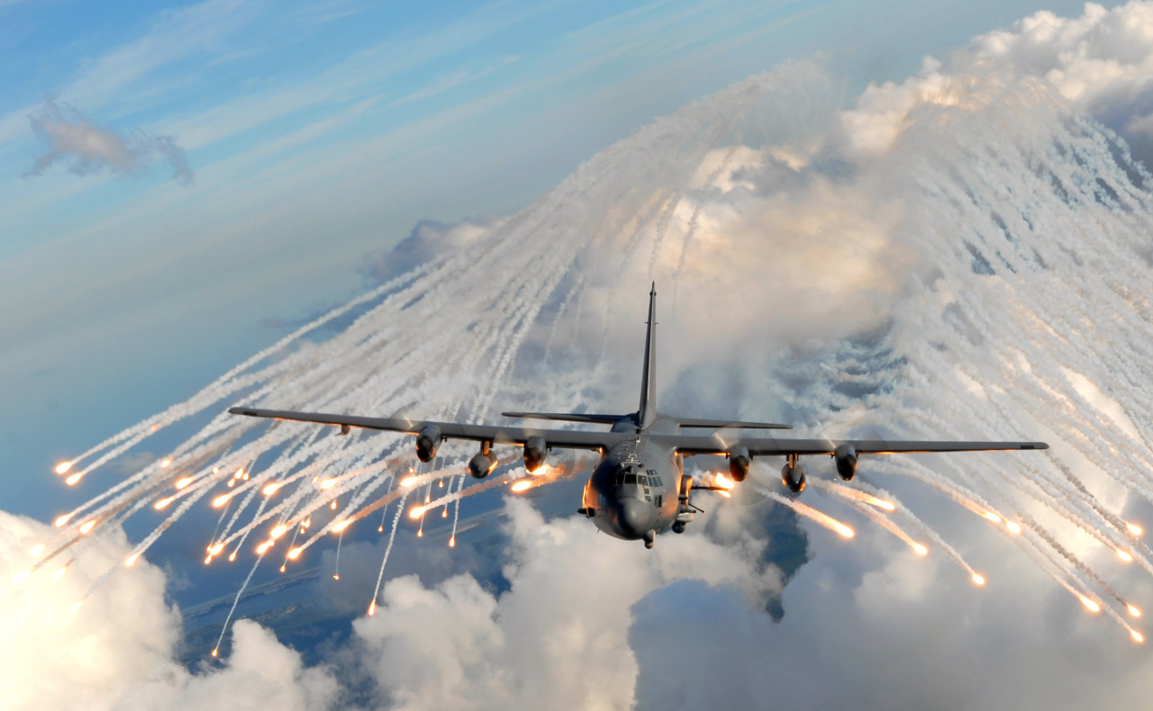 usairforce:An AC- 130U gunship from the 4th Special Operations Squadron jettisons