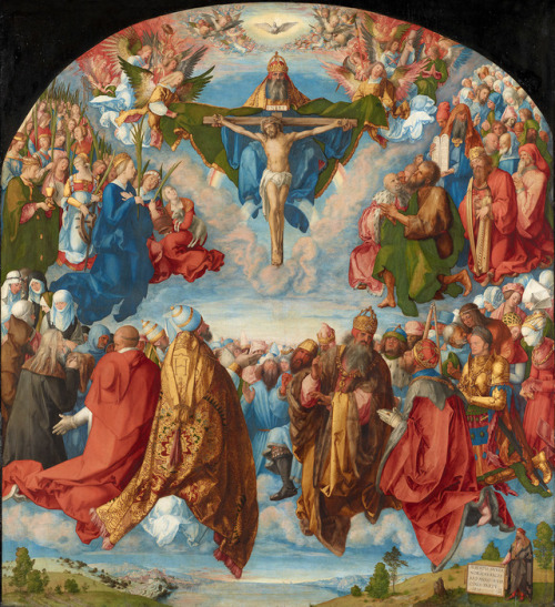 “Adoración de la Santísima Trinidad” o “Retablo de Todos los Santos” por Durero, 1511.