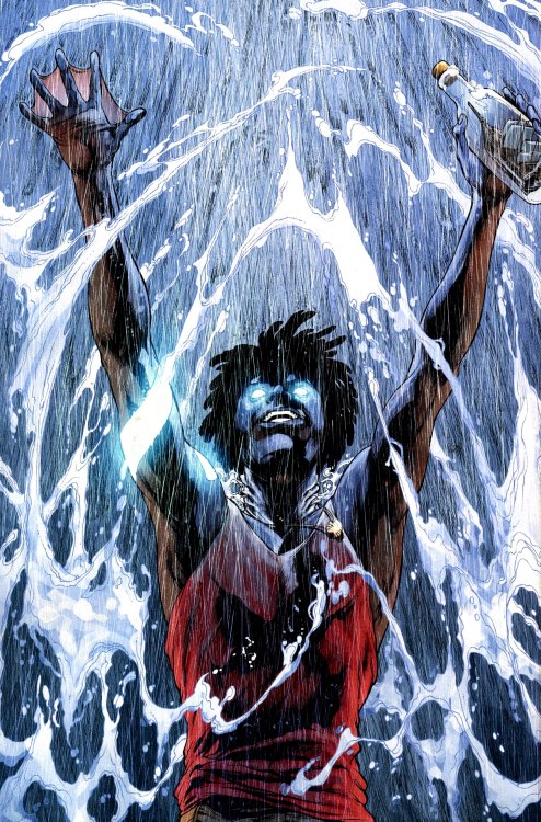 shadesandsupers:  Kaldur’ahm, son of Black Manta, is AQUALAD