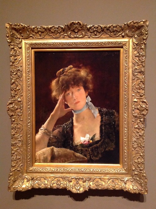 Alfred Stevens, Portrait of Sarah Bernhardt, 1885 @hammer_museum