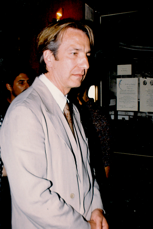 bellecs: Alan Rickman at the Robin Hood: Prince of Thieves premier in New York, 1991.