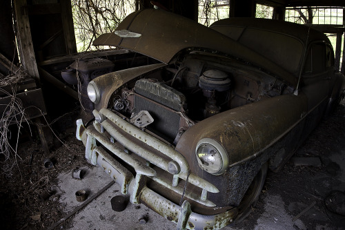 patgavin:  Abandoned Classic Car Barn porn pictures