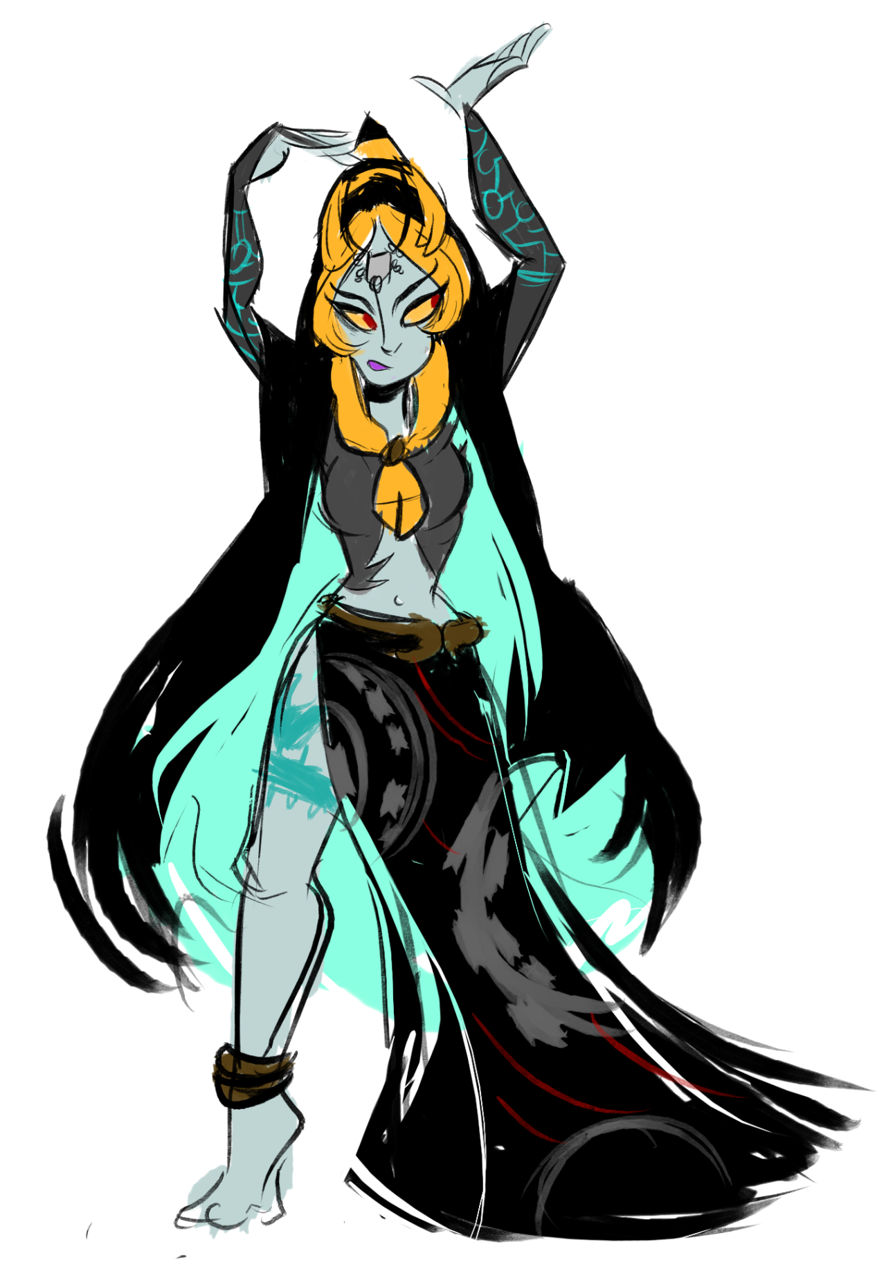 kilometersprower:  trying to remember how to draw also i lOVE MIDNA 