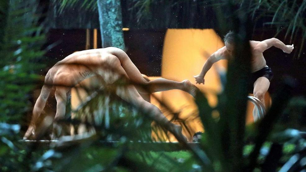 notashamedtobemen:  More of Dejan Lovren and the Croatian soccer team poolside in