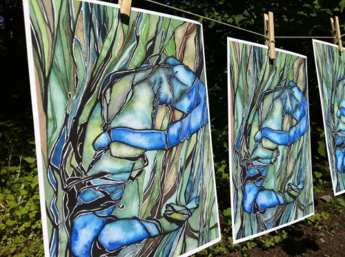 tamara-phillips: &ldquo;Eelgrass&rdquo; prints drying in the wind! Tamara Phillips: web