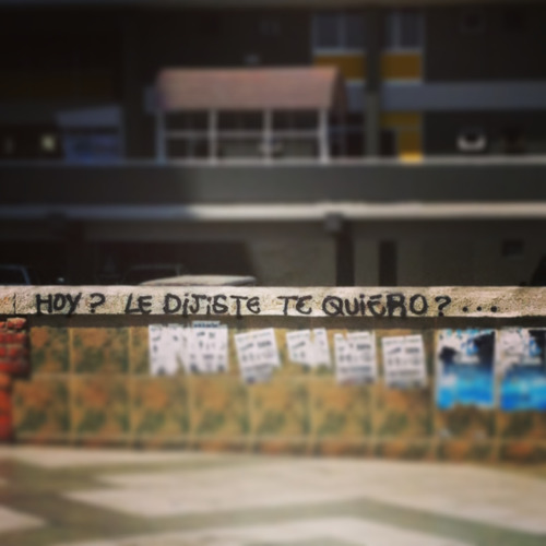 puramodaloshueones:  princessinslippers:  puramodaloshueones:  Arica - Chile.  Hoy pasé por ahí sonreí y le dije: “Oye… te quiero” y fui el ser más feliz con su: “Yo a ti te quiero mucho” <3  owwww no pensé que podría tener tantas notas.