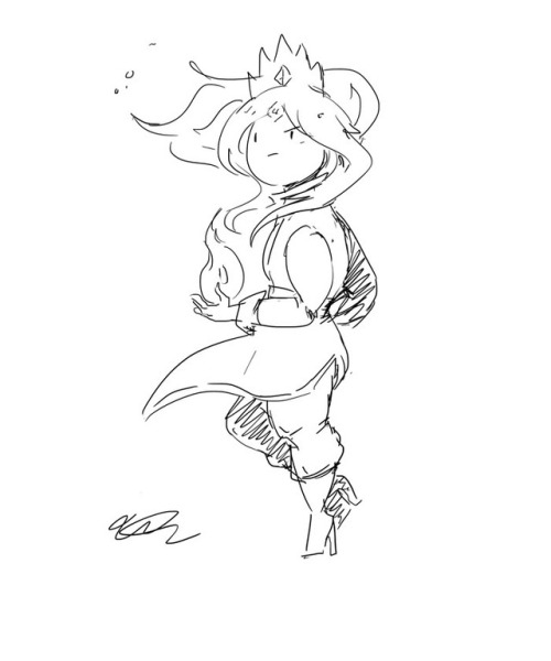 cherryberrylemon:Couple of Flame Princess sketches :&gt;