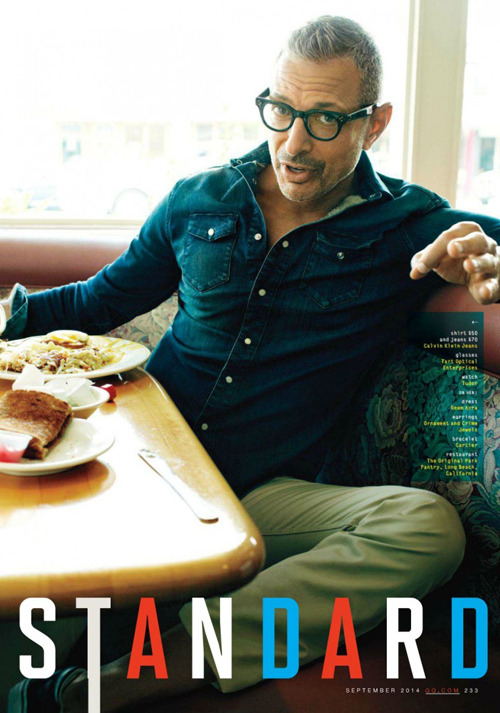 coconutsheabutter:  femburton:  Jeff “Vintage Dick” Goldblum in GQ Magazine, September 2014  yep,he can still get it.MAN hes aging well. 