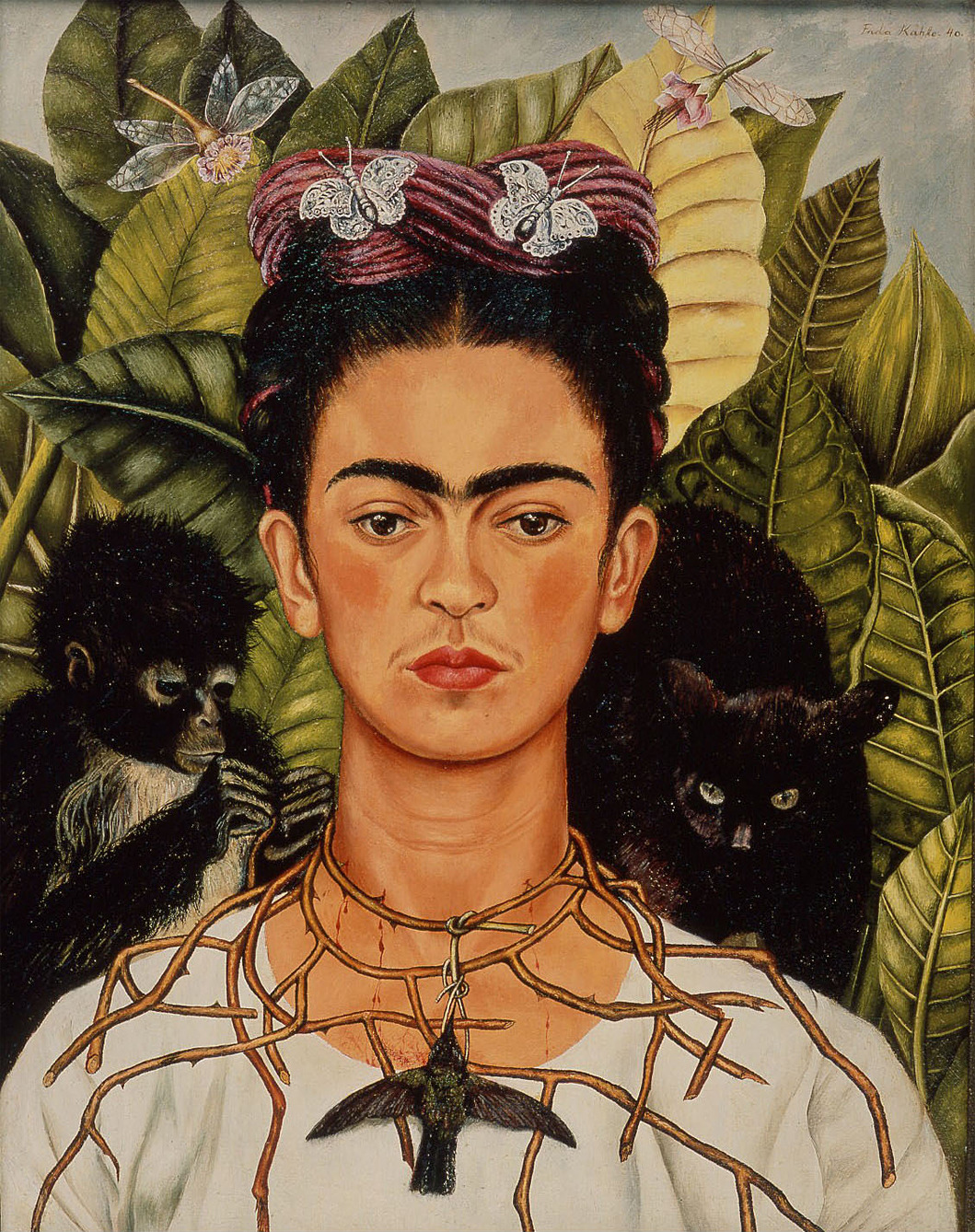 philamuseum:
“ Happy birthday to Mexican painter Frida Kahlo (1907–1954). Kahlo’s jewel-like self-portraits show her penchant for self-exploration and her affinity for reinventing herself. How do you choose to express your identity?
“Self-Portrait...