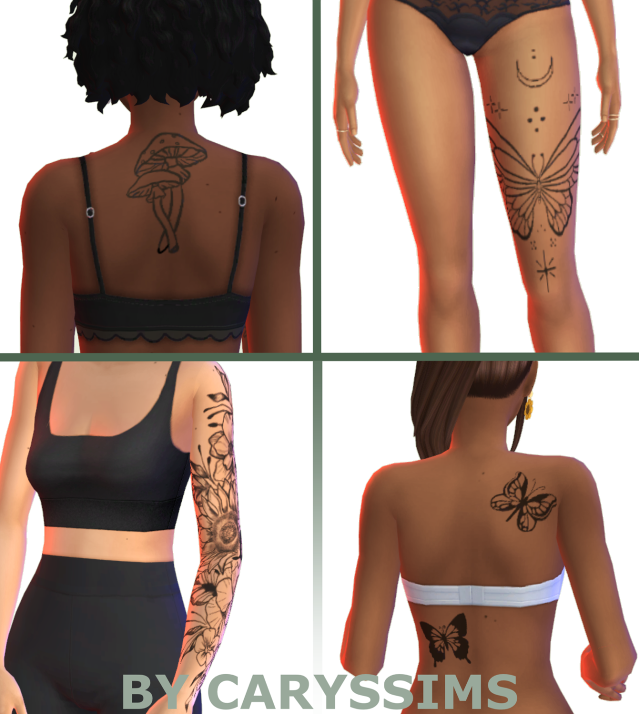 31 Gorgeous Sims 4 Tattoos to Add to Your CC Folder  Must Have Mods