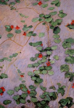 morbidigliani:  turuncu gagalı siyah kuşNasturtiums, Gustave Caillebotte, 1892