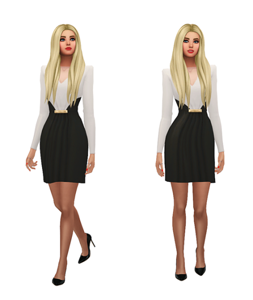 thekims4: TS3 to TS4 Conversion Outfits Lookbook Default Skin @magicbats / Hair @simmister / Eyelash