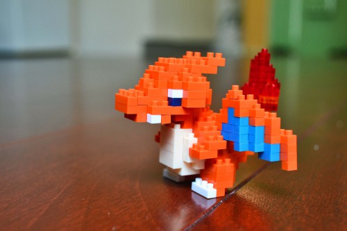 okamidensetsu:  Nanoblock Hitokage & Lizardon These are so freaking cute. So very happy to have these Q.Q