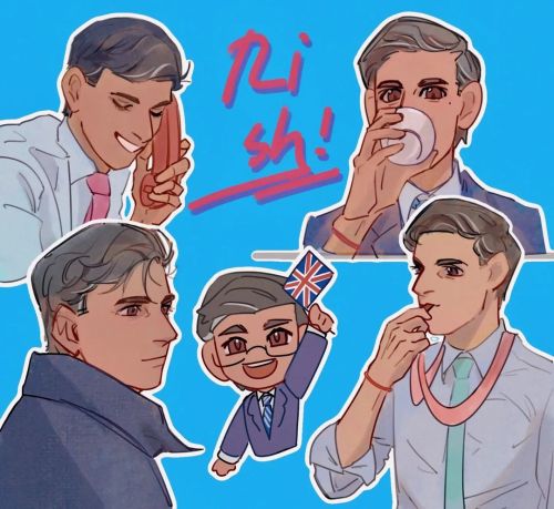 Rishi Sunak X World Leaders Fanart Collection (Part One)
