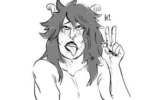 I did ahegao meme requests on twitter (plus two self-indulgent crocs)