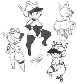 datpizzacat:  Some Patty smut doodles, cause friends had been poking me to try her. Plus you know shortstacked chicks with helmets, it had to happen