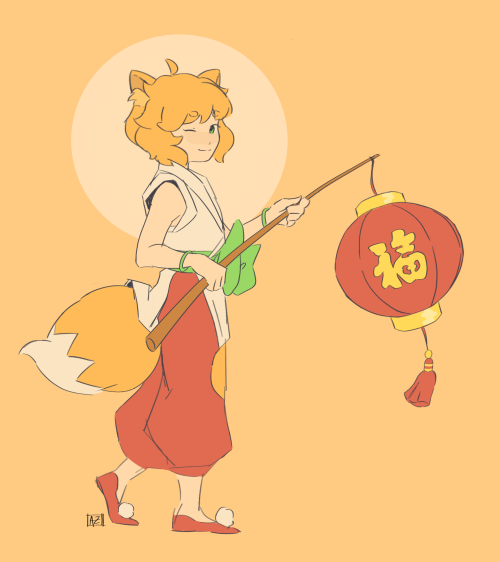 I barely finished this in time but happy lunar new year!(no reposts!)
