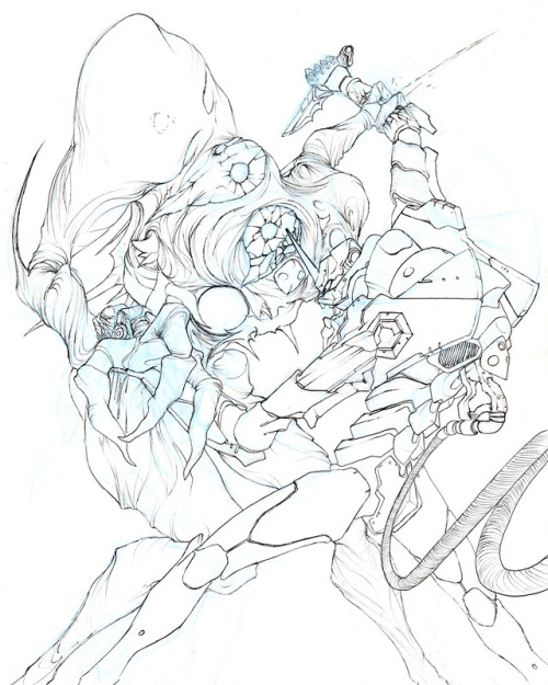 henskelion: Totally forgot about this NGE piece I started on a few months ago, figured now is as goo