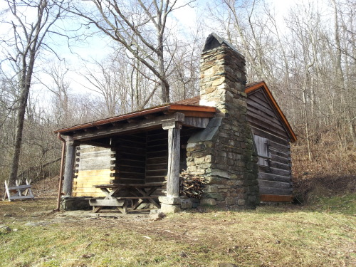 cabinporn:  Pocosin Cabin near the Appalachian Trail, Shenandoah National Park, Virginia. Contributed by Peter Sauerwein.
