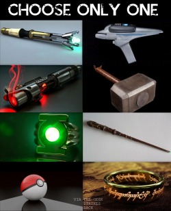 The ring because..with the ring you can make all these weapons