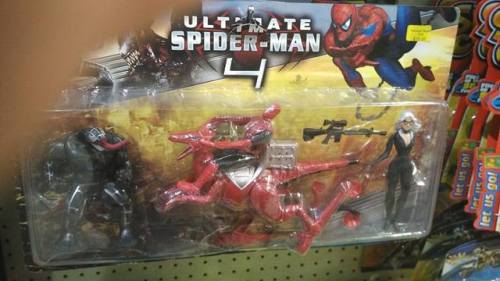 ultimate Spider-Man riding an ultimate Spider-Raptor