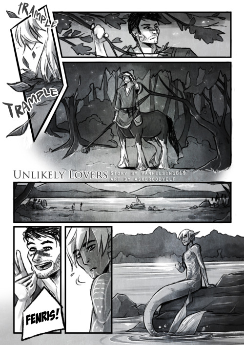 askbroodyelf: vanhelsing019 won my FenHawke contest with his fic Unlikely Lovers about Centaur!Hawke