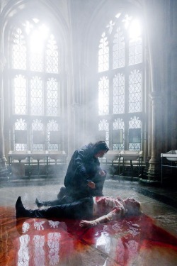 guldensaga:  Set photo of Snape healing Draco in HBP 