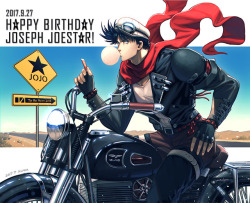 thetangles:  ★  久連  |  ジョセフ・ジョースター生誕97周年  ☆ ⊳ joseph joestar (jojo’s bizarre adventure) ✔ republished w/permission