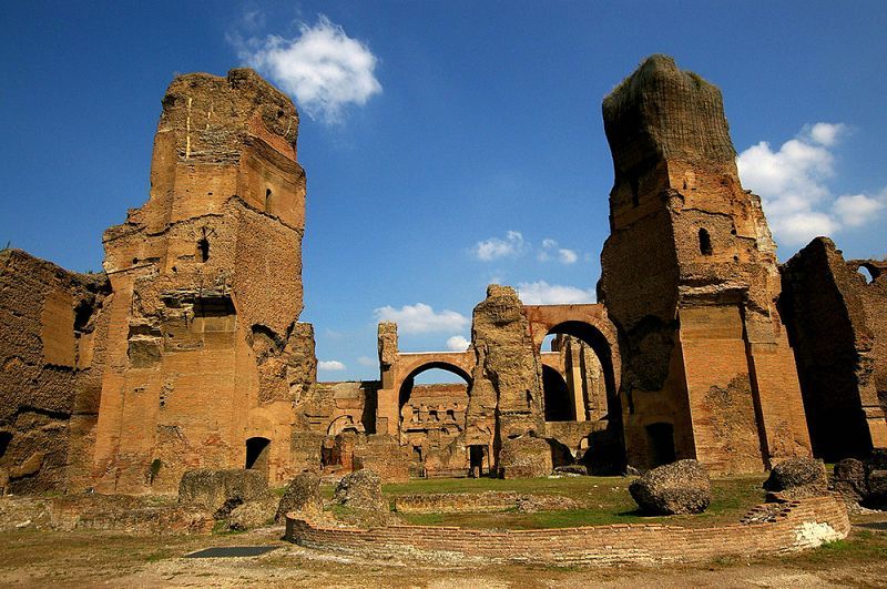 last-of-the-romans:  The Baths of Caracalla Elaborate public baths constructed by