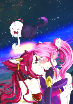 reverzaart:  Star guardians in love!Jinx