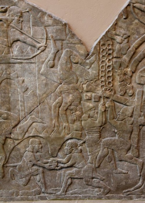 ahencyclopedia:WALL RELIEFS: Ashurnasirpal II’s War Scenes at the British Museum “600 of their warri