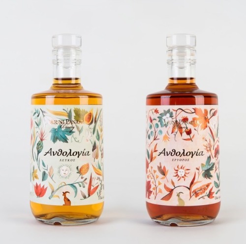 Anthologia, greek for a collection of literary pieces, package designed by Marios Karystios
