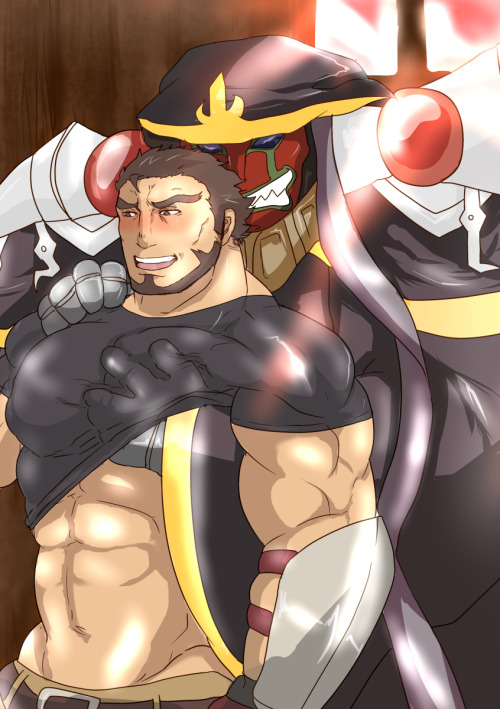 rule181:  Gazef Stronoff and Ainz Ooal Gown from the anime Overlord.Art by がち之助Source