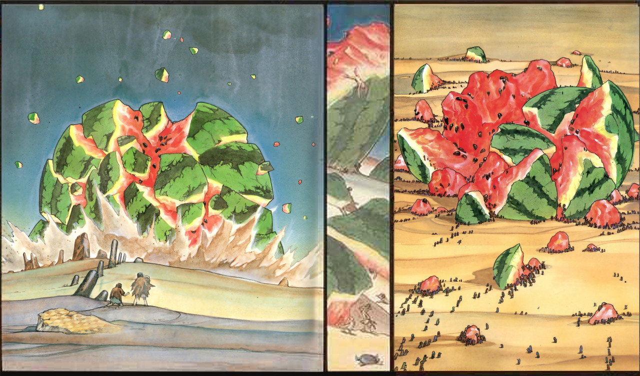 harveyjames:  Katsuhiro Otomo’s Watermelon Messiah. There is a high-res copy of