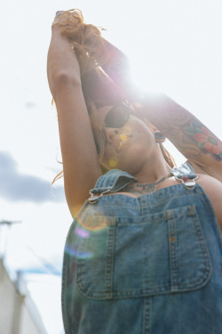 vanstyles:  Madzilla in her overalls.