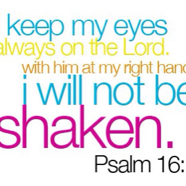 #dearfear you lose. #holyswagger Psalm 16:8