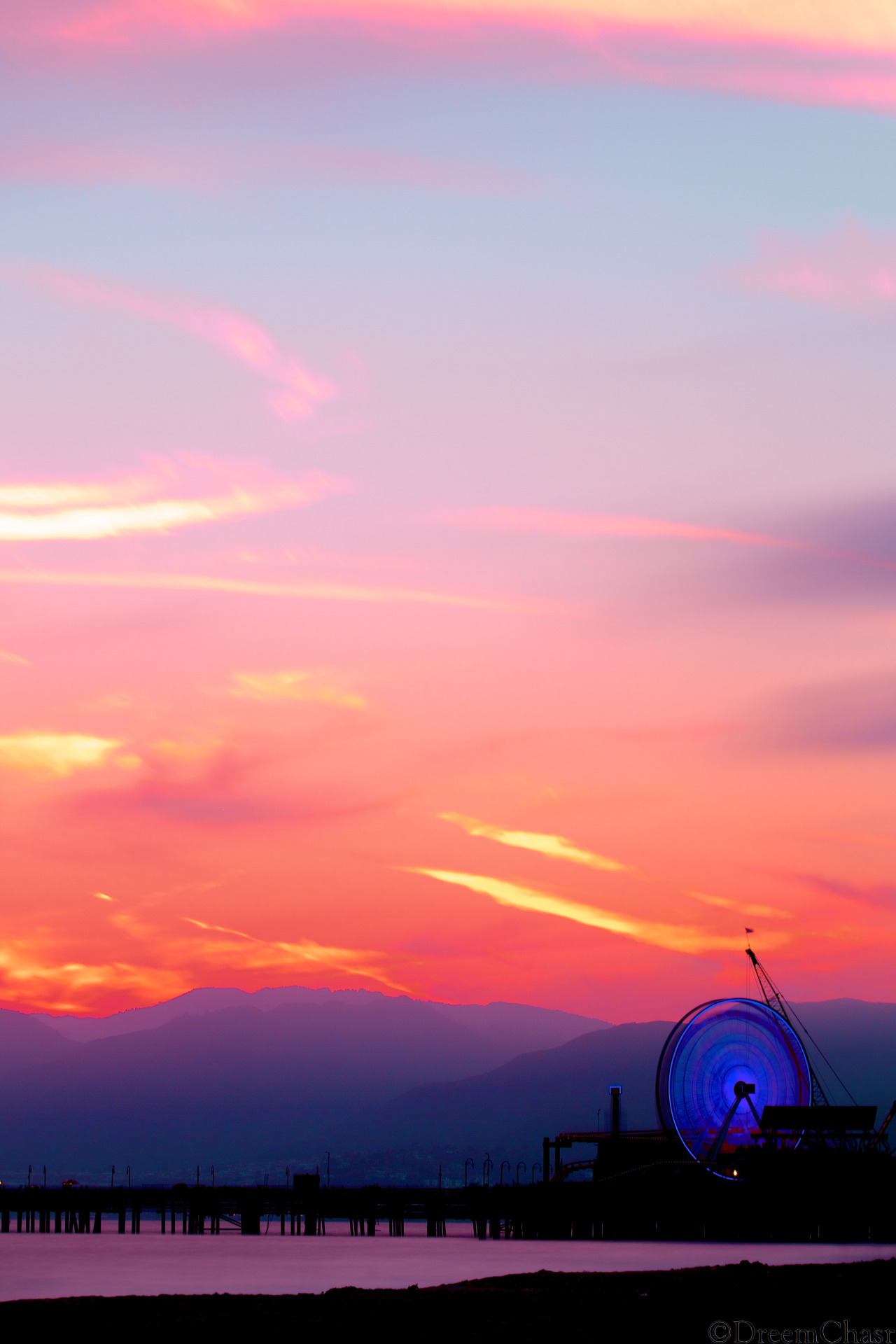 languagethrulight:  The Pier at sunset.