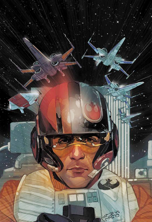 poedamnerons:Cover art for Star Wars: Poe Dameron #1 and #2 by Phil Noto