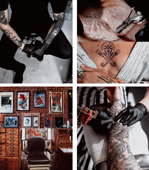 lewistan:character aesthetics + pocthe tattoo artist