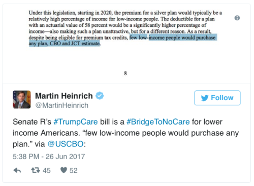 prettyarbitrary: wilwheaton: micdotcom: Senate Republicans’ Obamacare repeal bill may be flatl